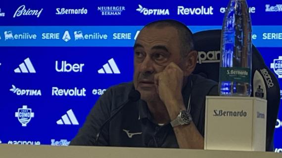 Lazio, Sarri: "Possiamo essere scarsi ma non docili. Speriamo sia una giornata no"