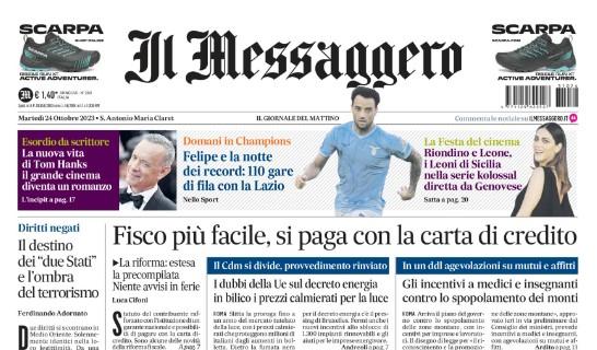 Il Messaggero: "Felipe e la notte dei record. Scommesse, un maxi-sconto per Tonali"