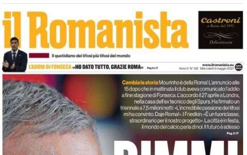 L'apertura de Il Romanista su Mourinho: "Dimmi José"