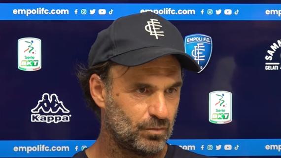 Empoli, Pagliuca: "Pensare ora a un obiettivo diverso alla permanenza in B è cosa stupida"