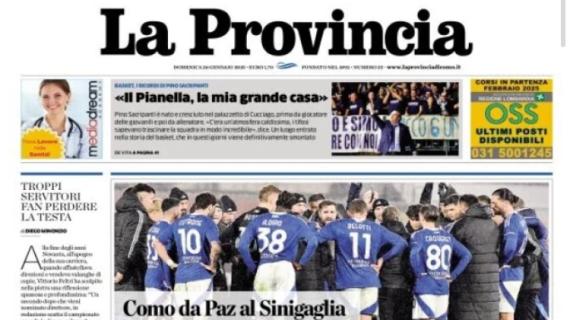 La Provincia di Como: "Como da Paz al Sinigalia. Ma poi l'Atalanta ci beffa"