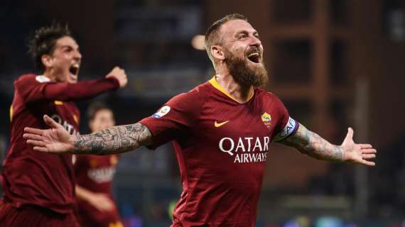 Il Capitano scaccia i fantasmi: De Rossi-gol al Ferraris, Samp-Roma 0-1