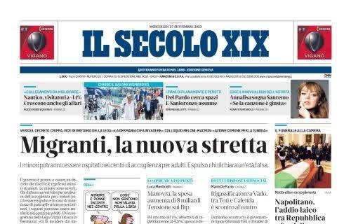 Il Secolo XIX apre sulla Samp: "Chance per Sebastiano Esposito contro il Como"