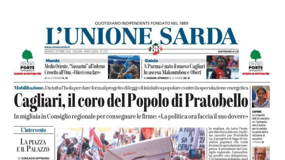 L'Unione Sarda: "A Parma è nato il nuovo Cagliari, in ascesa Makoumbou e Obert"