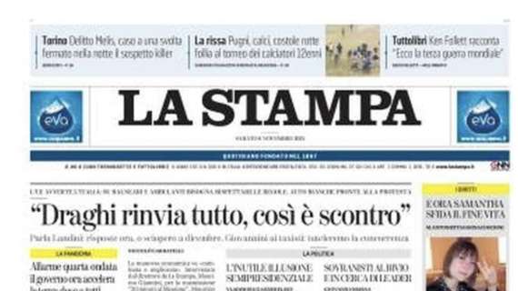 La Stampa: "Basta passi falsi: contro i viola sarà una Juve a trazione anteriore"