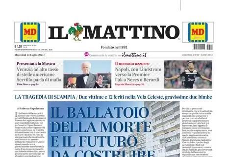 Lindstrom verso la Premier. Il Mattino intitola: "Napoli, via libera a Neres o Berardi"