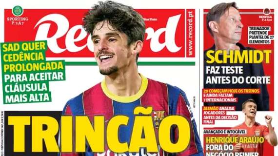 Le aperture portoghesi - Sporting, Trincao per 2 anni dal Barça. Torna Cristiano Ronaldo?