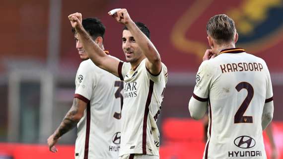 La Roma passeggia sul Parma e aggancia il Milan. Mkhitaryan protagonista, Fonseca sorride
