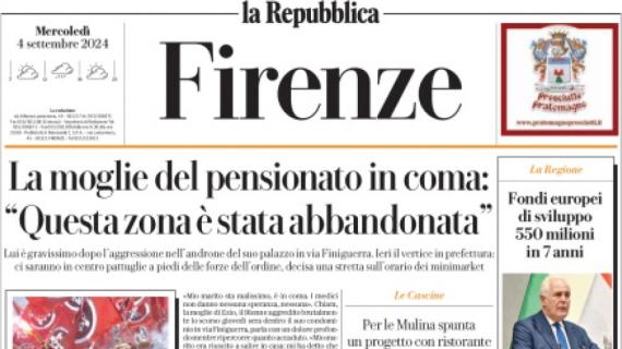 La Repubblica (ed. Firenze) titola oggi: "Palladino, il rilancio in cinque mosse"