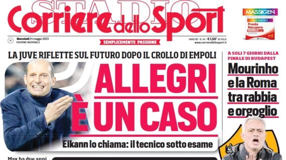 Corriere dello Sport in apertura sulla Juventus e il futuro di Max: "Allegri è un caso"