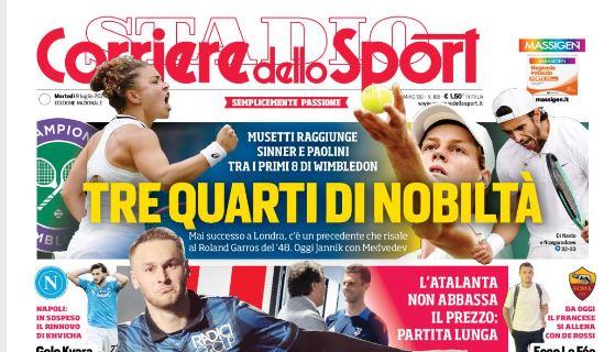 Juve-Atalanta, è stallo per Koopmeiners. Il Corriere dello Sport: "Koop si complica"