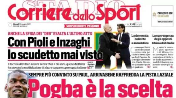 Juve, l'apertura del Corriere dello Sport: "Pogba è la scelta"