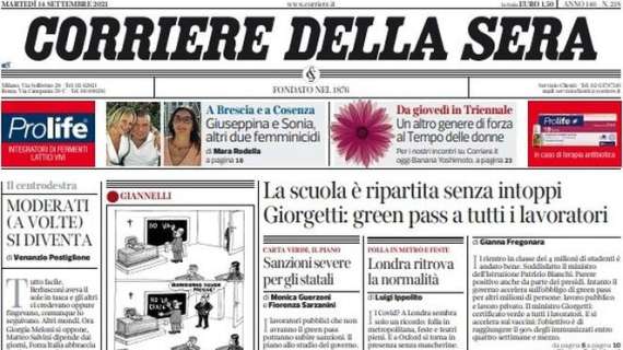 L'apertura odierna de Corriere della Sera sui bianconeri a Malmoe: "Cercasi vera Juve"