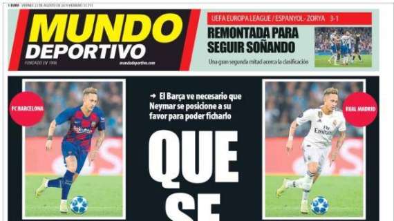 Le aperture in Spagna - "Neymar, guerra di nervi"