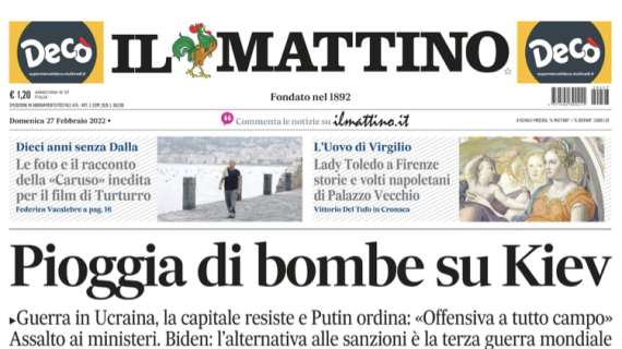Napoli, Il Mattino riprende le parole di Spalletti: "Siamo al bivio della lotta per lo scudetto"