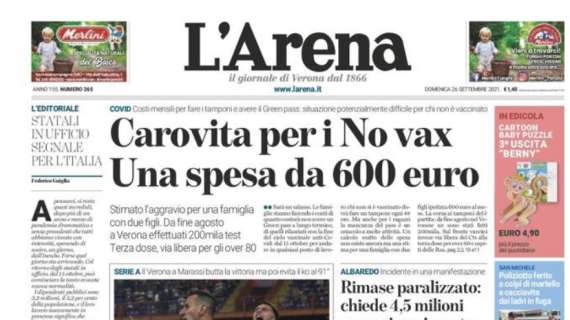 Pari in extremis a Genova, L'Arena: "Hellas senza fine, tre gol e spettacolo"
