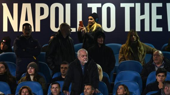 Napoli, De Laurentiis dopo l'1-0 alla Roma: "Valeva la pena tornare da Los Angeles"