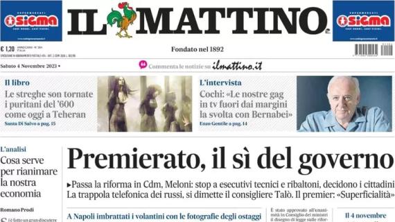 Il Mattino sul derby dell'Arechi: "Salernitana per l'impresa, Napoli per non perdersi"