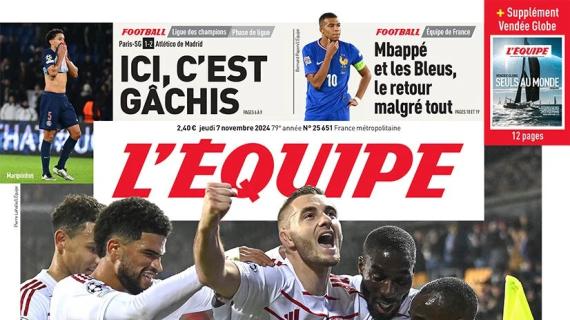 L'Equipe in prima pagina sulla Champions: "Confusione PSG, Brest sorpresa assoluta"