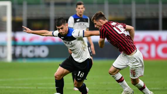 Un gol a testa a San Siro: Milan-Atalanta 1-1 all'intervallo. A segno Calhanoglu e Zapata