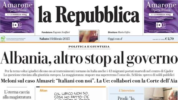 La Repubblica sul sorteggio Champions: "Milan, Juve e Atalanta missione possibile"