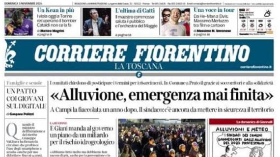 Corriere Fiorentino: "Un Kean in più. I viola recuperano il bomber. Cataldi non ce la fa"