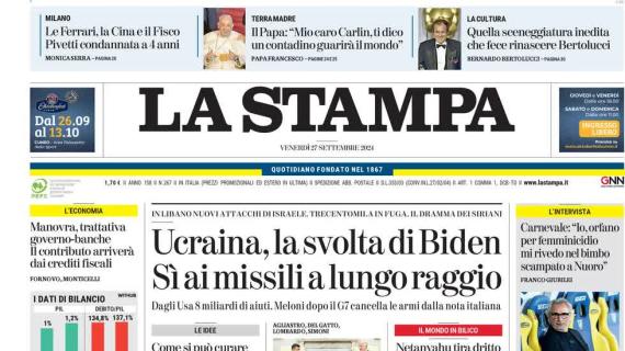 La Stampa sulla Juventus: "Vlahovic riparte dal Ferraris: è pronto a colpire il Genoa"