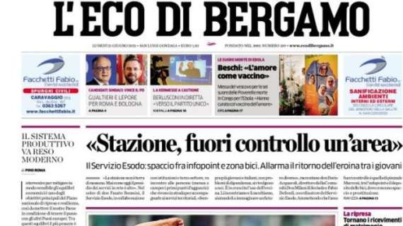 L'Eco di Bergamo: "Segna l'atalantino Pessina. Italia agli ottavi da prima"