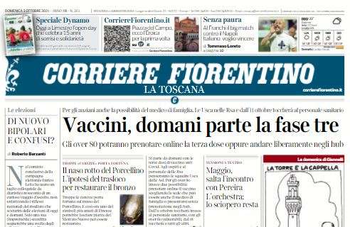 Corriere Fiorentino carica la Fiorentina in vista del big match col Napoli: "Senza paura"
