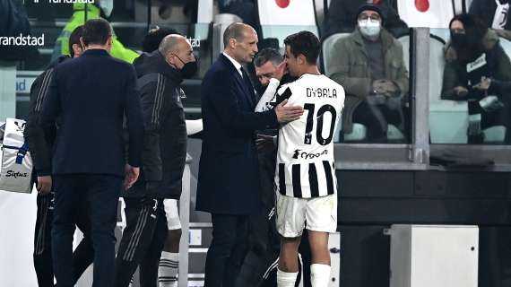 Allegri: "Tecnicamente non si può discutere Dybala. Poi il suo contratto non dipende da me"