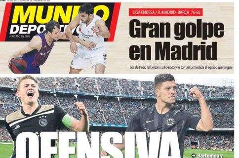 Barcellona, Mundo Deportivo: "Offensiva per De Ligt e Jovic"