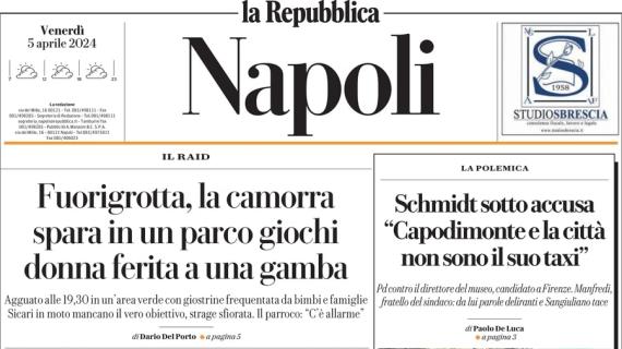 La Repubblica di Napoli in apertura: "Nasce il primo parco a tema dedicato a Maradona"