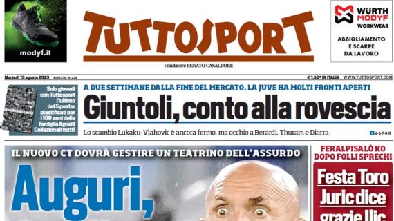 Tuttosport apre con la vittoria del Torino in Coppa Italia: "Juric dice grazie ad Ilic"