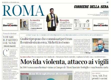 Lazio, Corriere di Roma in taglio basso: "Inzaghi-Lotito, futuro in gioco"