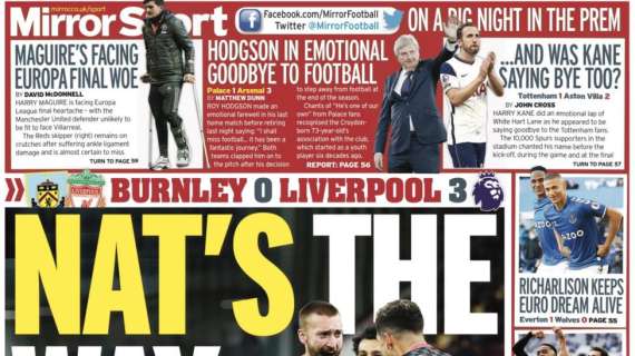 Le aperture inglesi - Il Liverpool ne fa tre al Burnley e sale al quarto posto in Premier