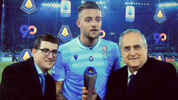Lazio, Milinkovic premiato prima del Napoli come MVP di dicembre