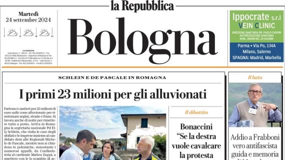 Castro-gol trascina Italiano, l'edizione di Bologna de La Repubblica: "La squadra è sua"