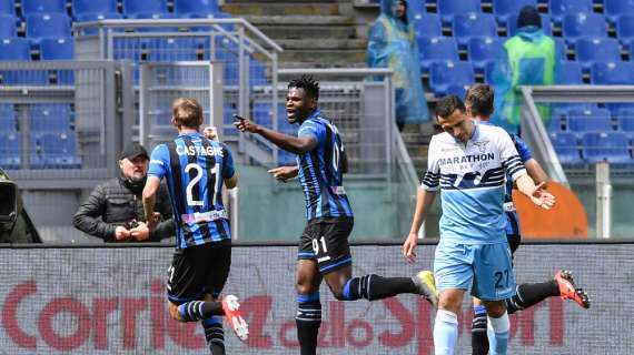 Lazio-Atalanta 1-1 al 45', Zapata risponde a Parolo
