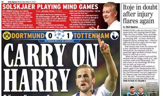 Tottenham, la stampa inglese celebra il record-man Kane
