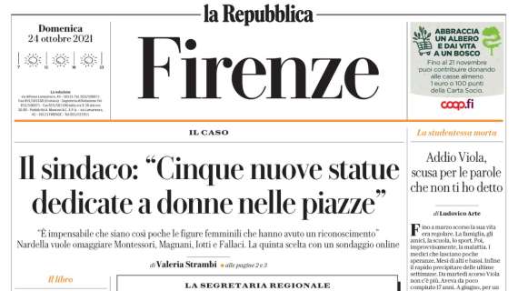 La Repubblica - ed. Firenze: "Uno scudo per Vlahovic"
