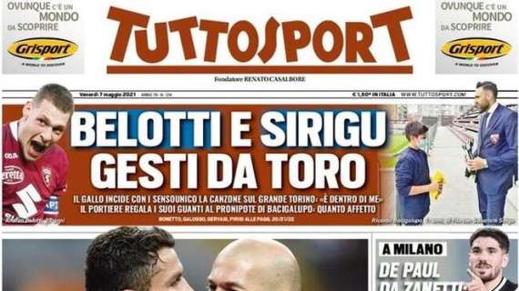 L'apertura di Tuttosport: "Zizou-Juve attrazione fatale"