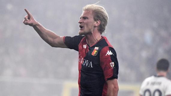 Genoa, Thorsby: "Contento per il gol, me lo meritavo. Atmosfera pazzesca al Ferraris"