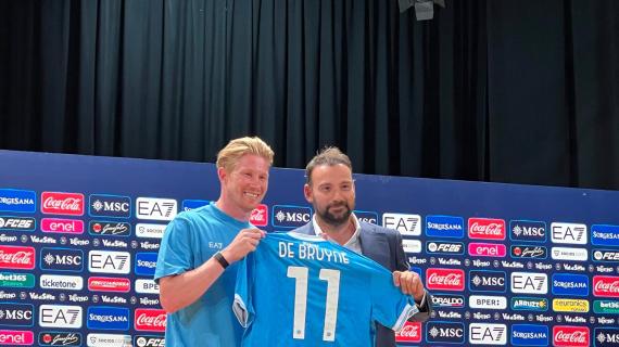 Napoli, De Bruyne su Conte: “E’ uno dei migliori, con lui in 5-6 settimane sarò pronto”