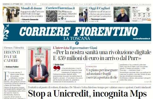 Corriere Fiorentino: "Oggi il Cagliari, Italiano va all'attacco: serve più precisione"