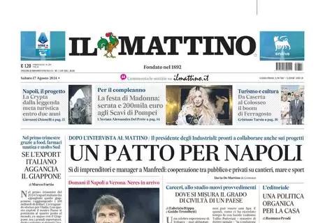 Il Mattino in prima pagina sul Napoli: "Conte d'assalto"