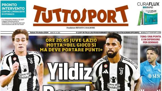 Tuttosport in prima pagina: "Yildiz e Douglas per la svolta anti-Conte" 