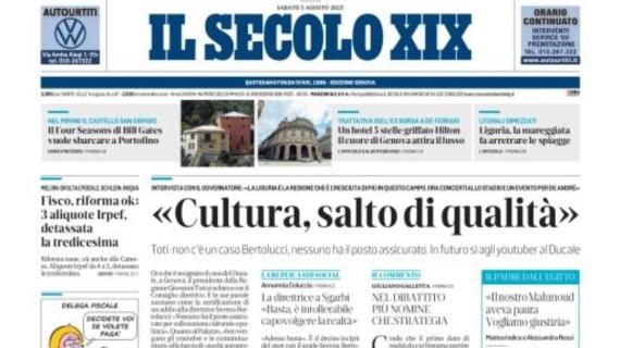 Il Secolo XIX in apertura: "Genoa, abbonamenti record"