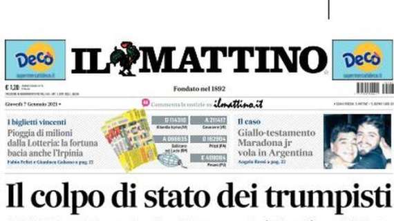 Il Mattino: "Napoli, disfatta con lo Spezia". Insigne fa autocritica: "Devo fare di più"