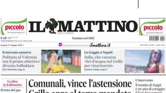 Il Mattino: "Politano al Valencia. Napoli, il primo obiettivo diventa Solbakken"