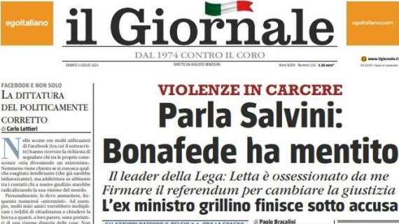 Il Giornale: "Barella-Insigne: show Italia. Il sogno continua: semifinale"
